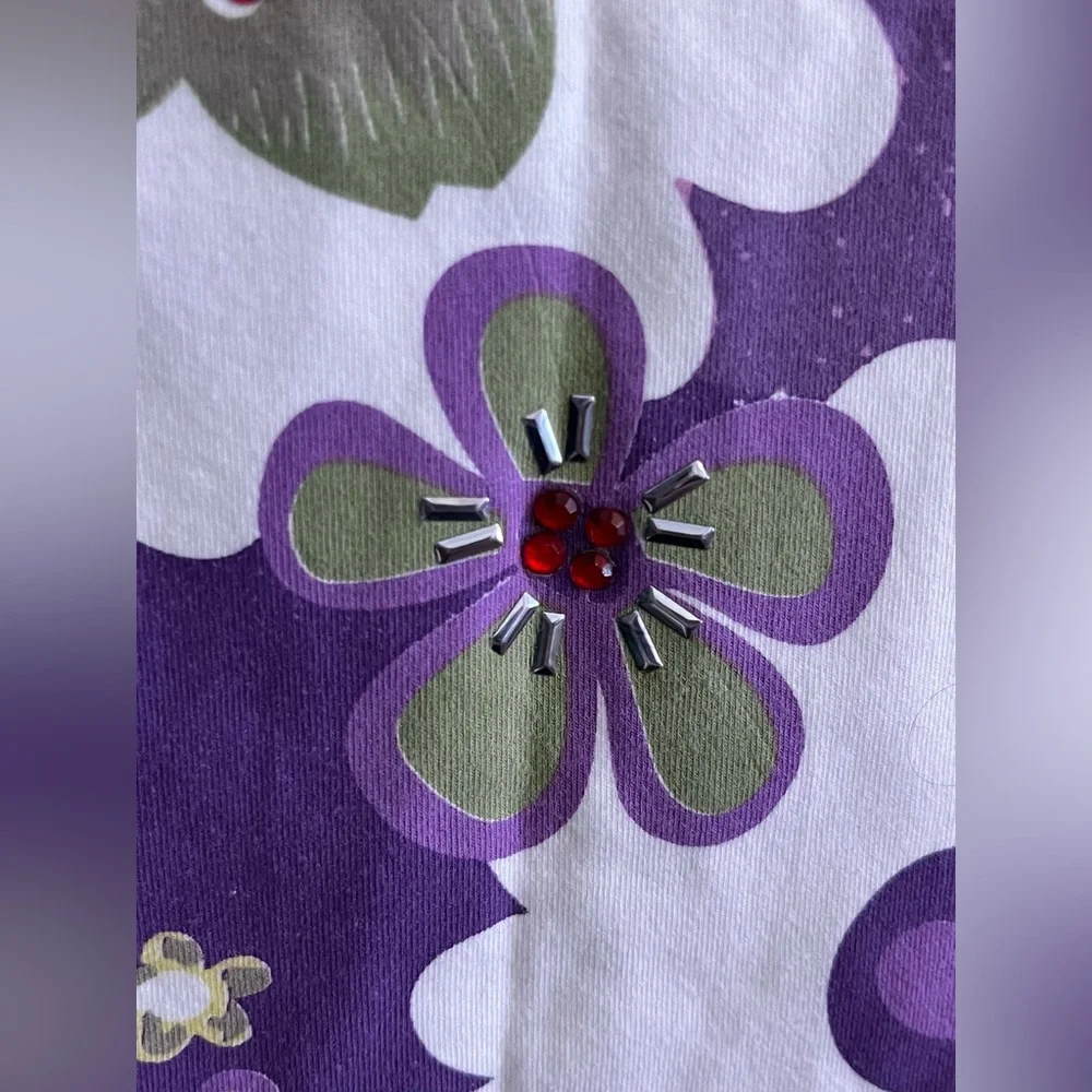 Women’s Tshirt Short Sleeve purple Color Size 1 - Picture 10 of 13